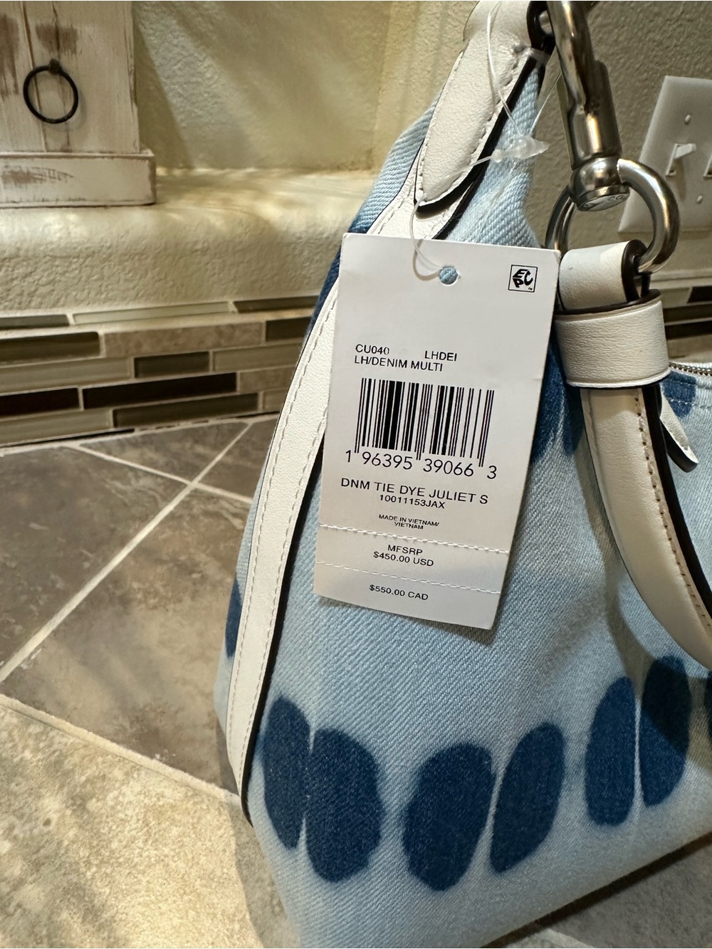 Coach Juliet Shoulder Bag With Tie-Dye Denim - Picture 3 of 7